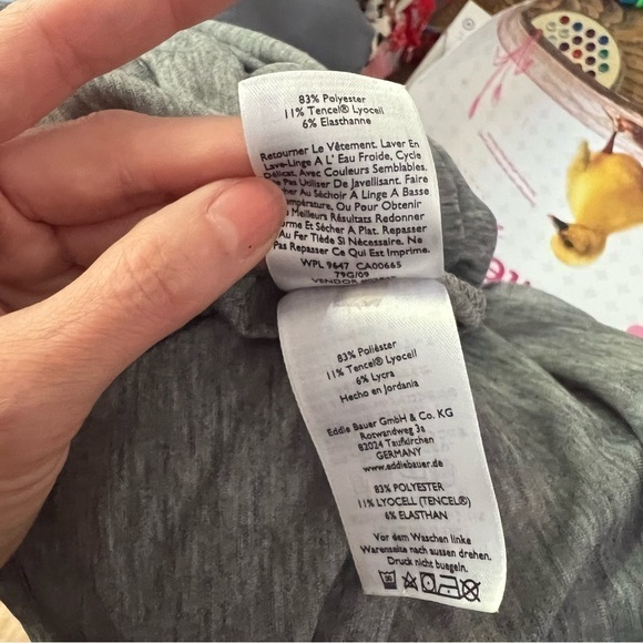 Eddie Bauer: Women's Heathered Gray Open Lightweight Layering Cardigan Sz M - Picture 7 of 8